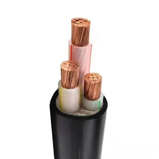 1000 volts 3 Core 1.5mm Copper Core XLPE Insulated PVC Sheathed N2XY Underground Electrical Power Cable