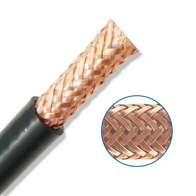 300/500v 0.75mm2 Multicore Flexible Copper Wire Mesh Shielded PVC Insulated PVC Sheathed 0.75 Sq Mm Screened Flexible Cables