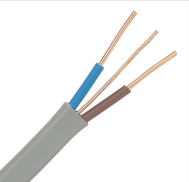 Black Flex Cable Wire PVC Extension Lead 2 Core 0.5mm 3 Core 0.75mm 1mm 1.5mm 
