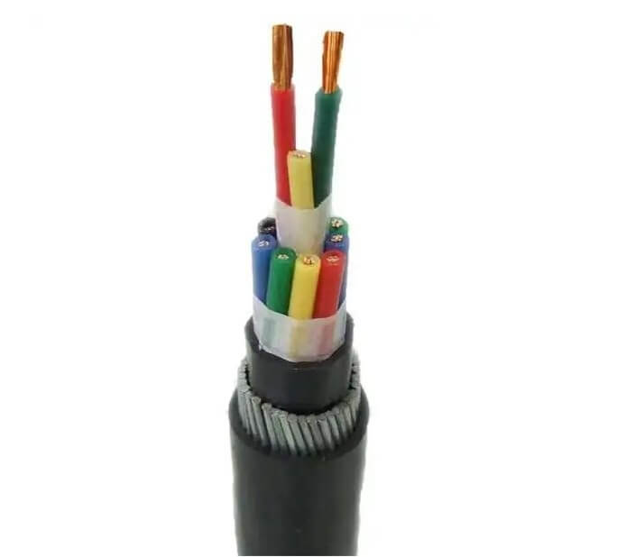 12 core 1.5 mm2 Copper Wire braid Shielded Cable Flame Retardant PVC insulated PVC sheathed ZR-KVVRP Screened Flexible control cable