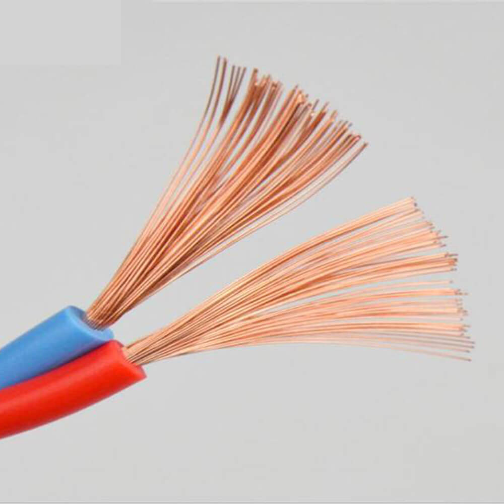 300/500V 2 core 1 mm flexible cable PVC insulated PVC sheathed 18 awg low voltage cable wire